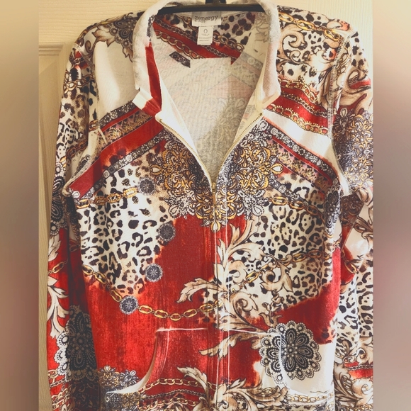 NWOT Chicos zip up sweater jacket - Picture 3 of 5